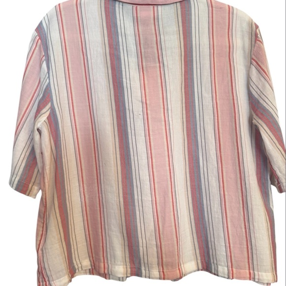 Sincerely Jules Striped Short Sleeve Top NWT - Picture 2 of 2